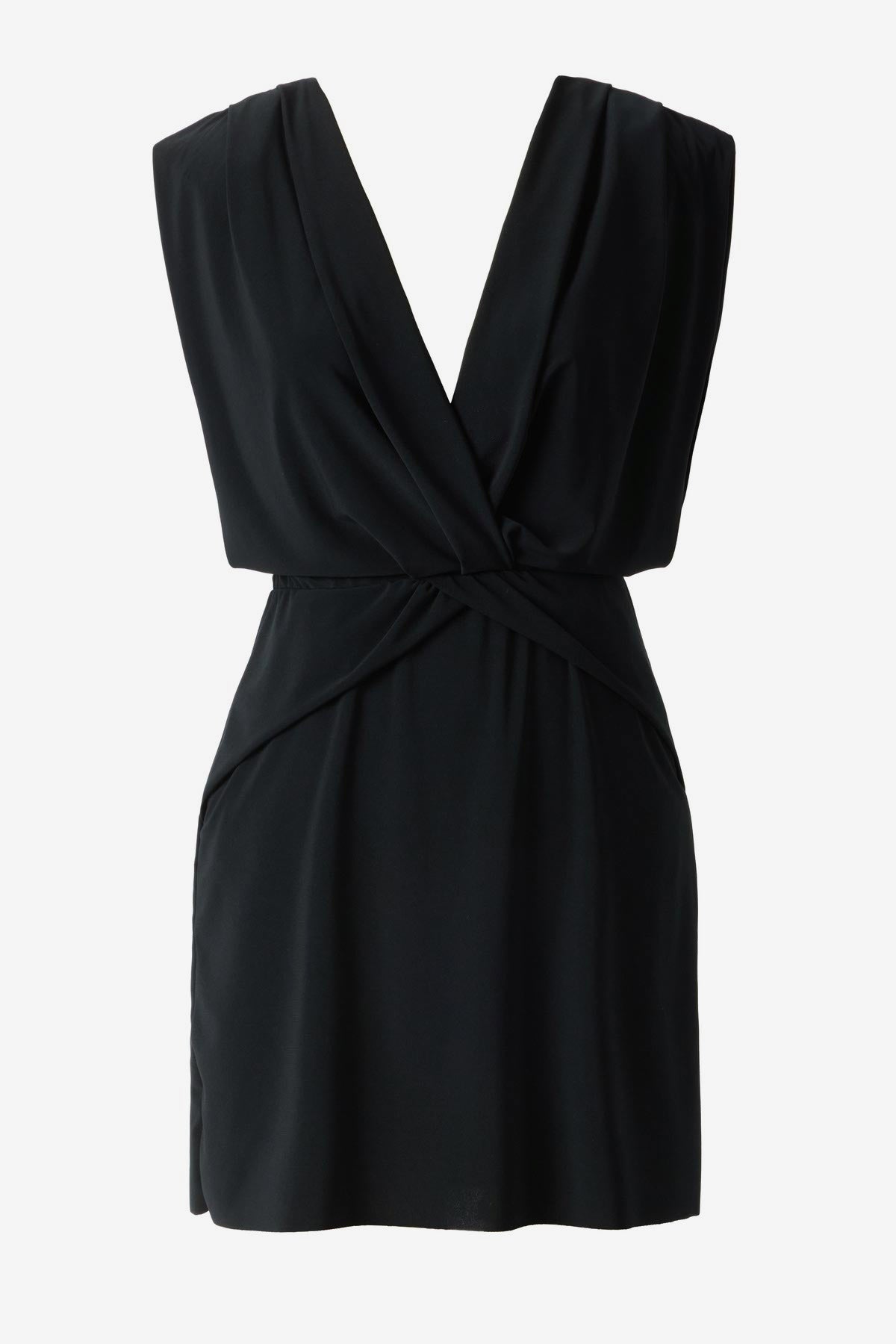 Magicsuit Cover Ups Surplice Plunge Dress Swimwear Cover Up Black | Miraclesuit