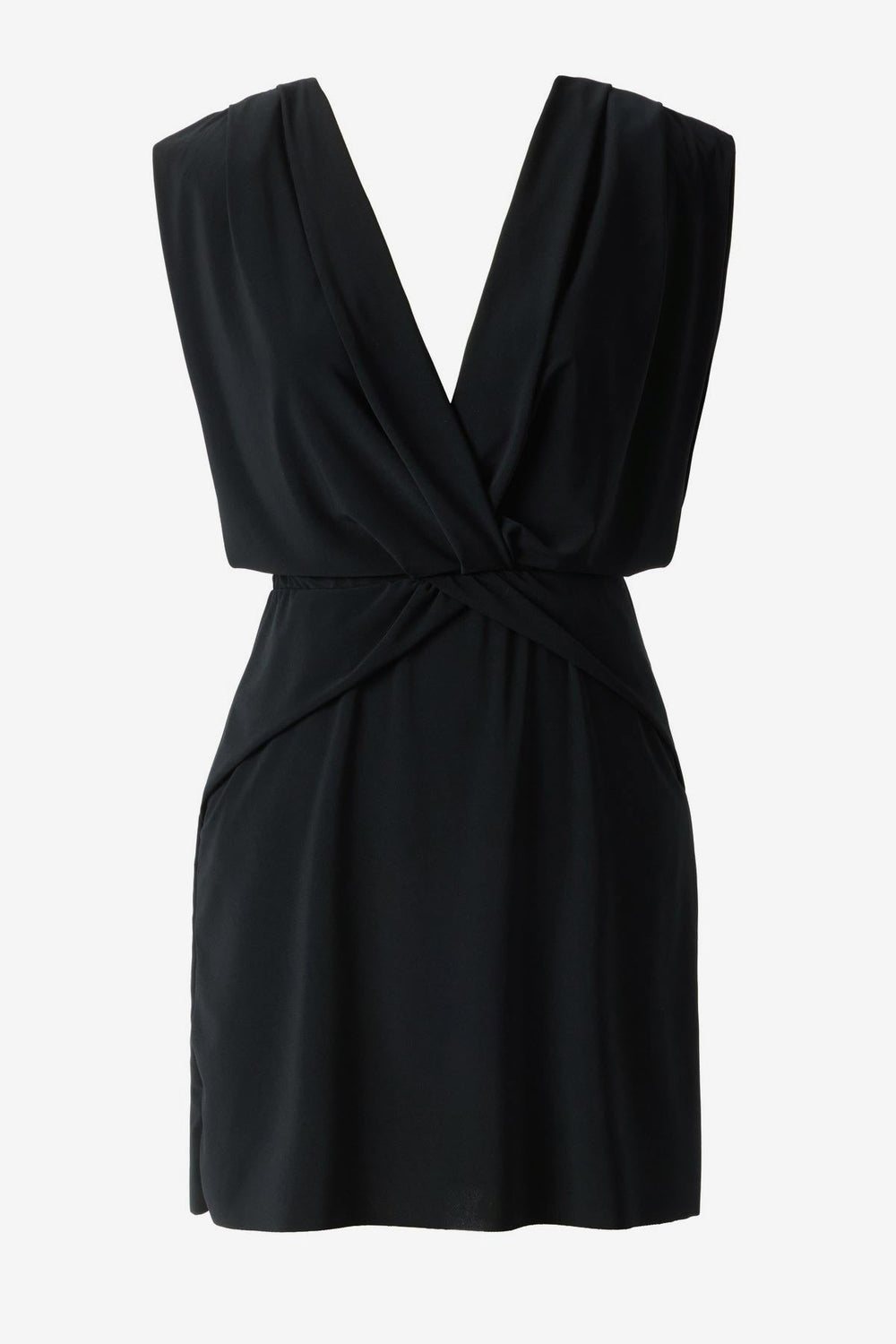 Magicsuit Cover Ups Surplice Plunge Dress Swimwear Cover Up Black | Miraclesuit