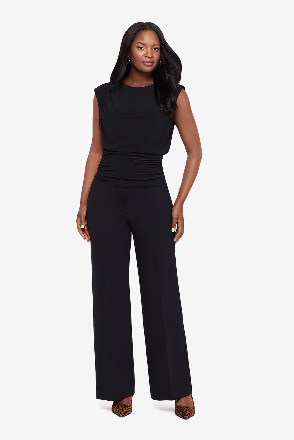 Mirasculpt Wide Leg Pant Black | Miraclesuit