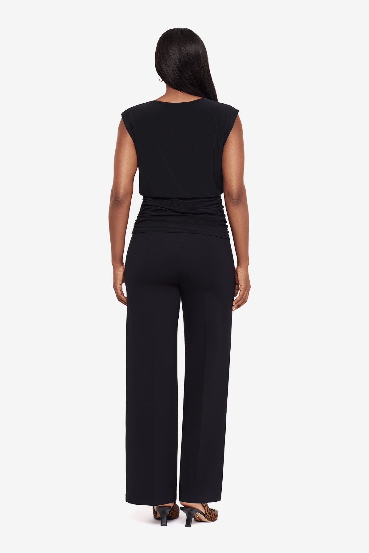 Mirasculpt Wide Leg Pant Black | Miraclesuit