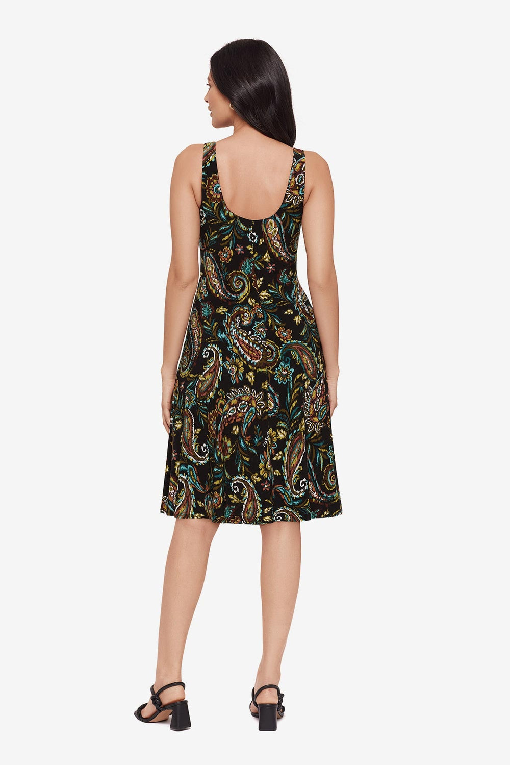 Body by Remi Fit & Flair Shaping Dress in Gypsi Black/Multi | Miraclesuit