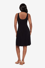 Body by Remi Fit & Flair Shaping Dress in Black Black | Miraclesuit
