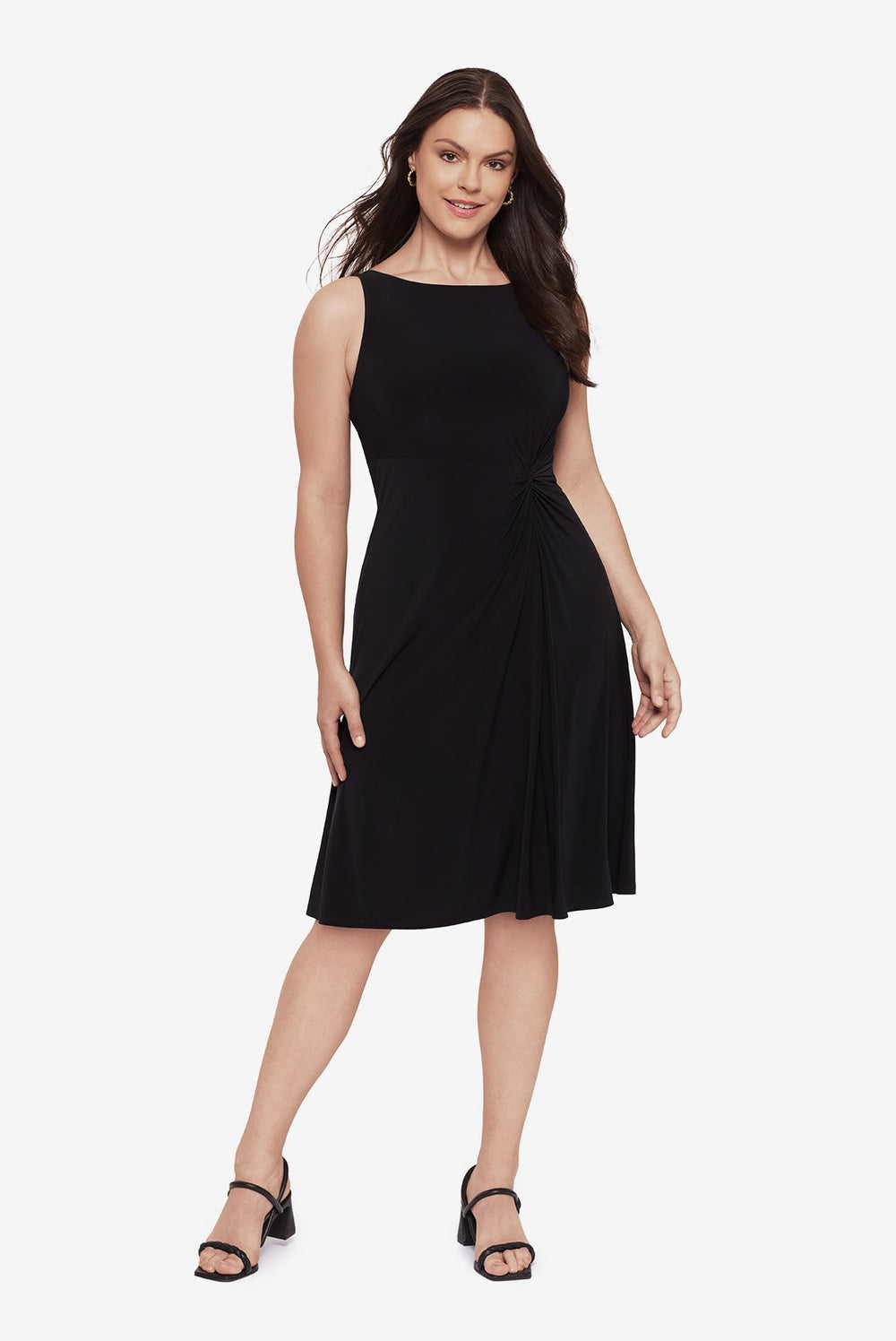Body by Remi Fit & Flair Shaping Dress in Black Black | Miraclesuit