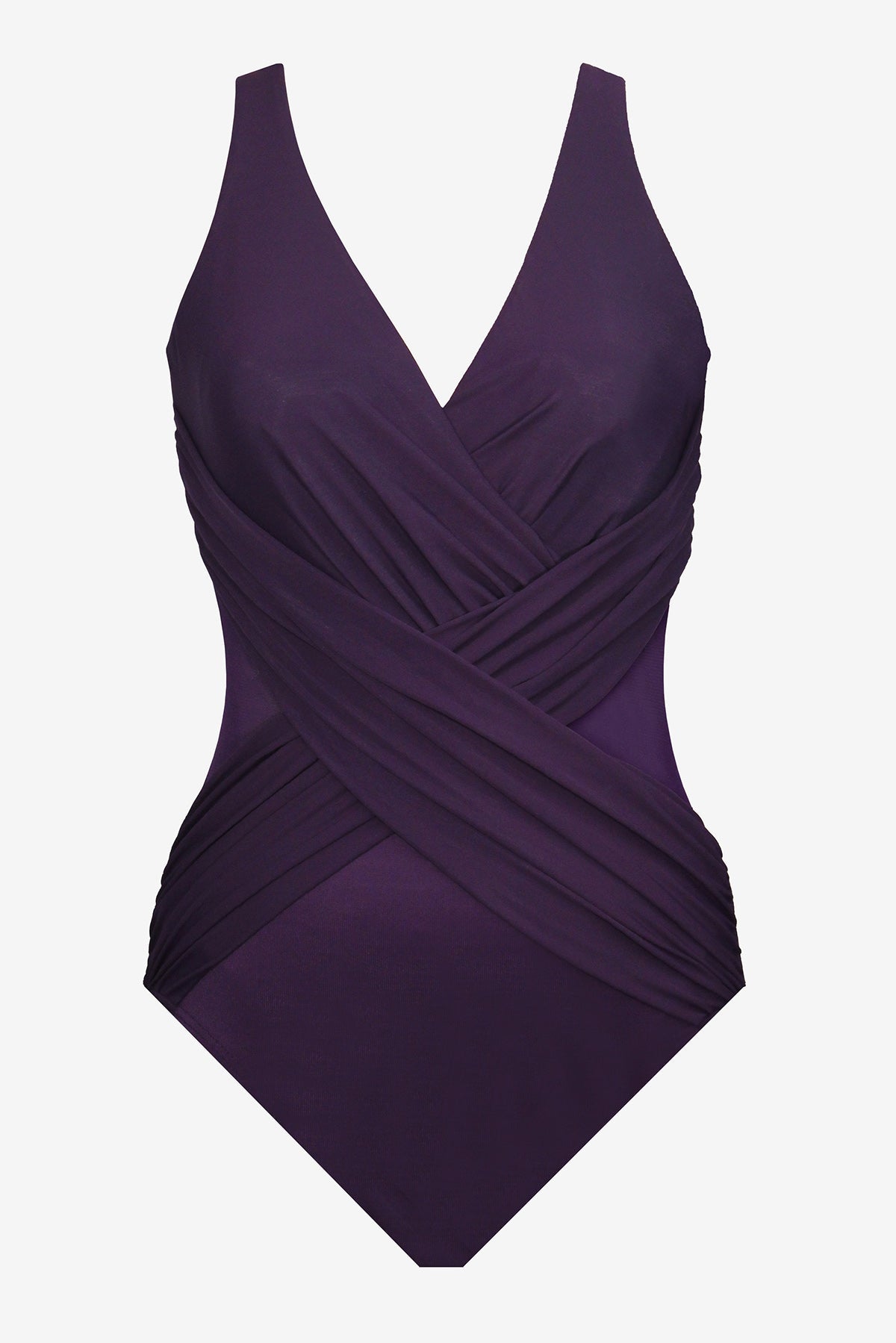 Illusionists Crossover One Piece Swimsuit Mulberry | Miraclesuit