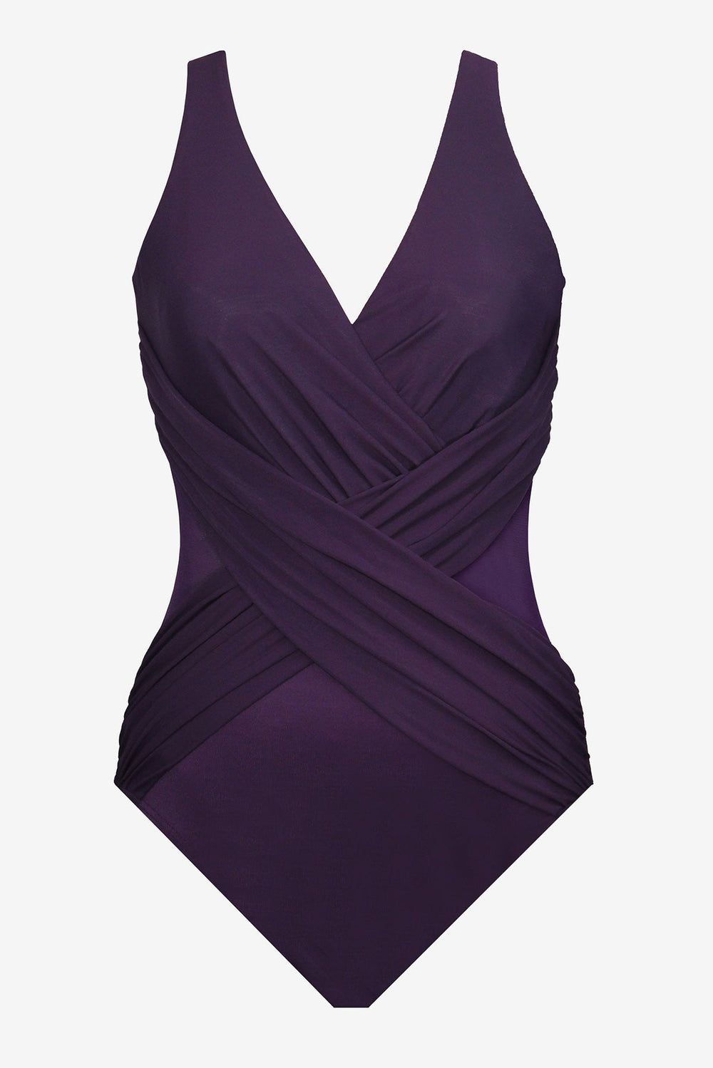Illusionists Crossover One Piece Swimsuit Mulberry | Miraclesuit