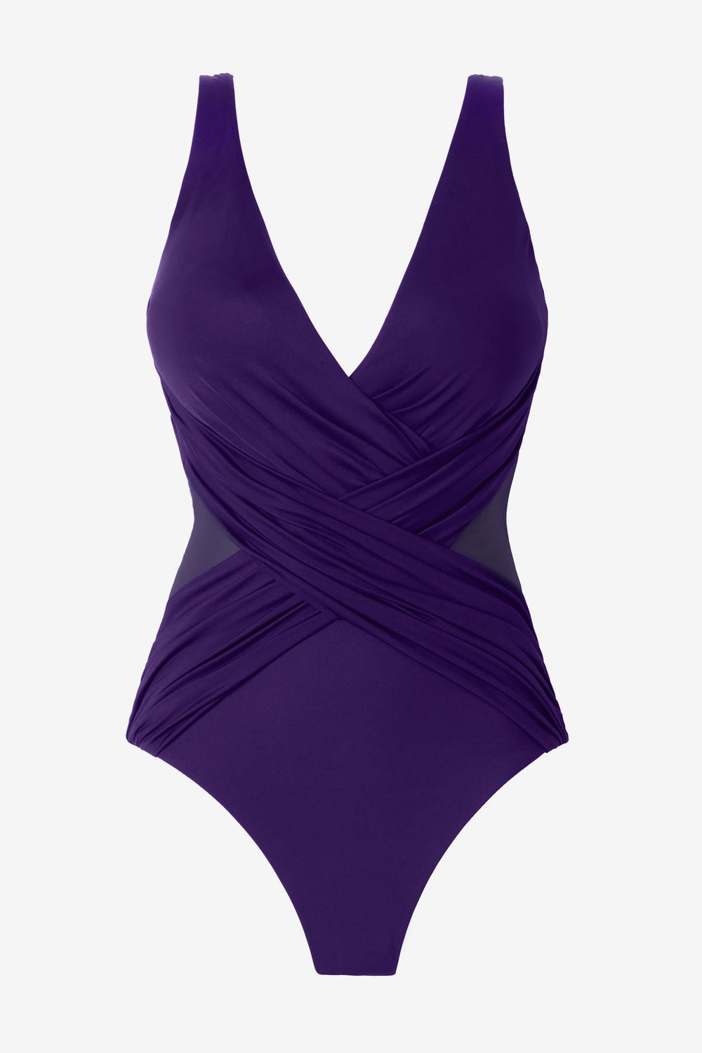 Illusionists Crossover One Piece Swimsuit Mulberry | Miraclesuit