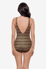 Odyssey One Piece in Sparkle Sands Black/Multi | Miraclesuit