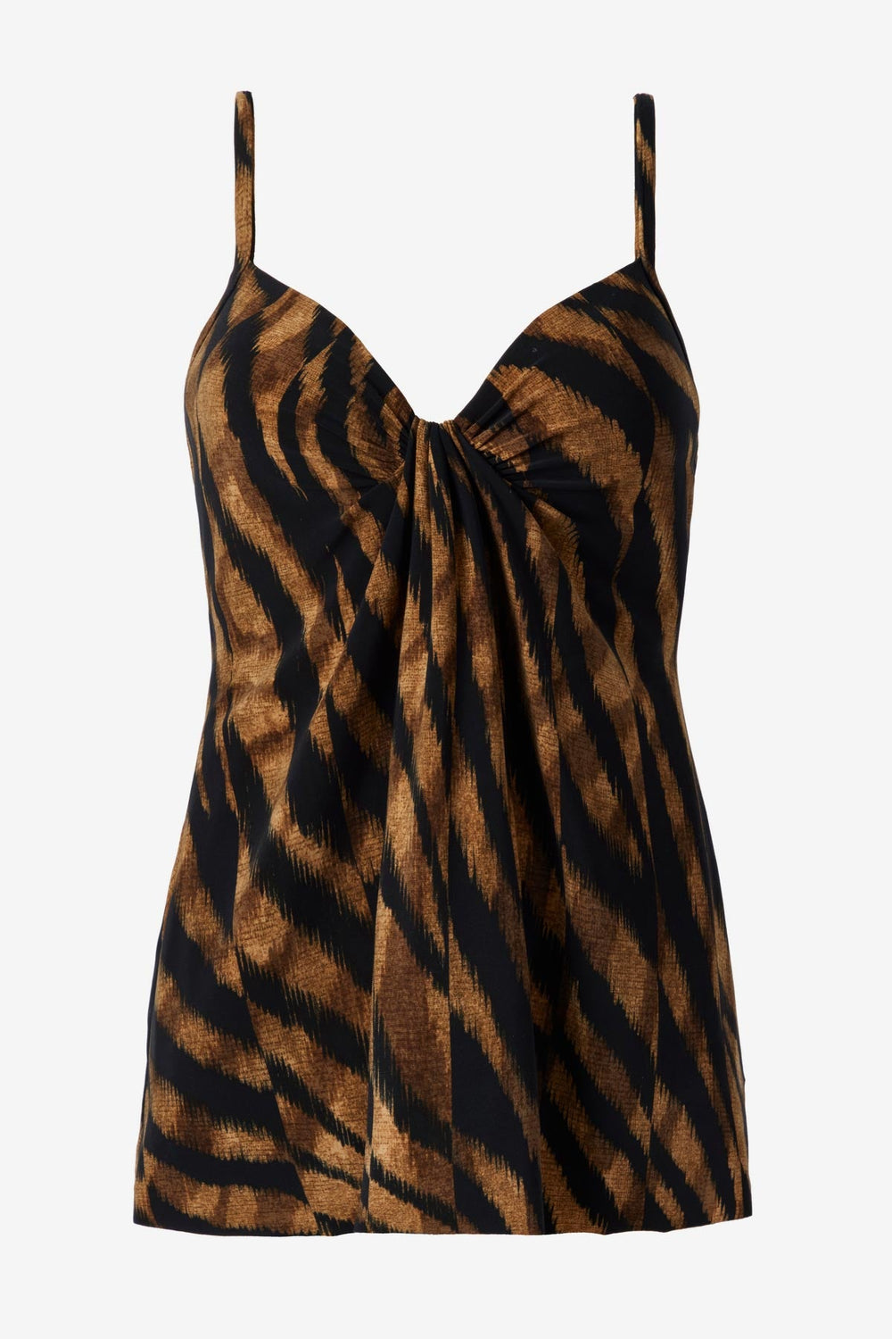 Marina Tankini Top in Raya De Safari Black/Brown | Miraclesuit
