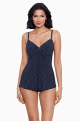 Pin Point Love Knot Tankini Midnight | Miraclesuit
