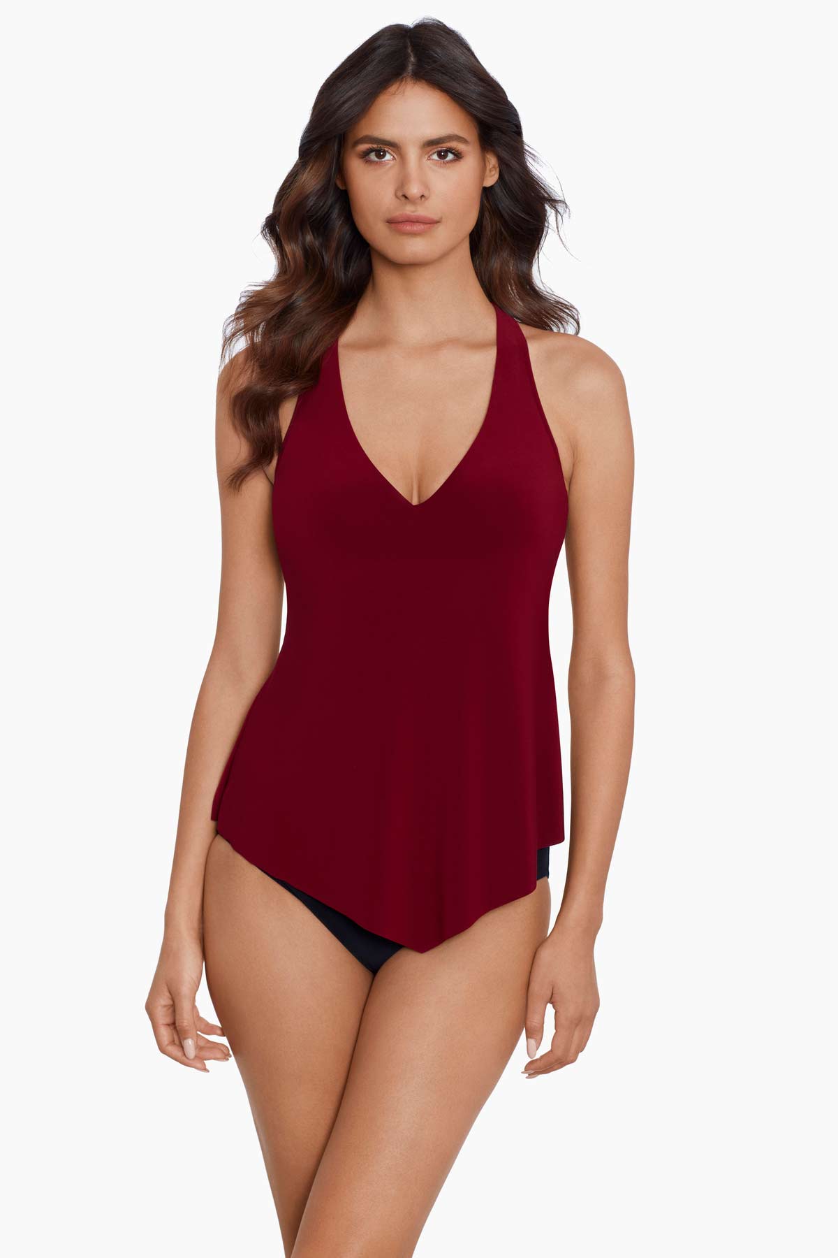 Taylor Tankini Top Merlot | Miraclesuit