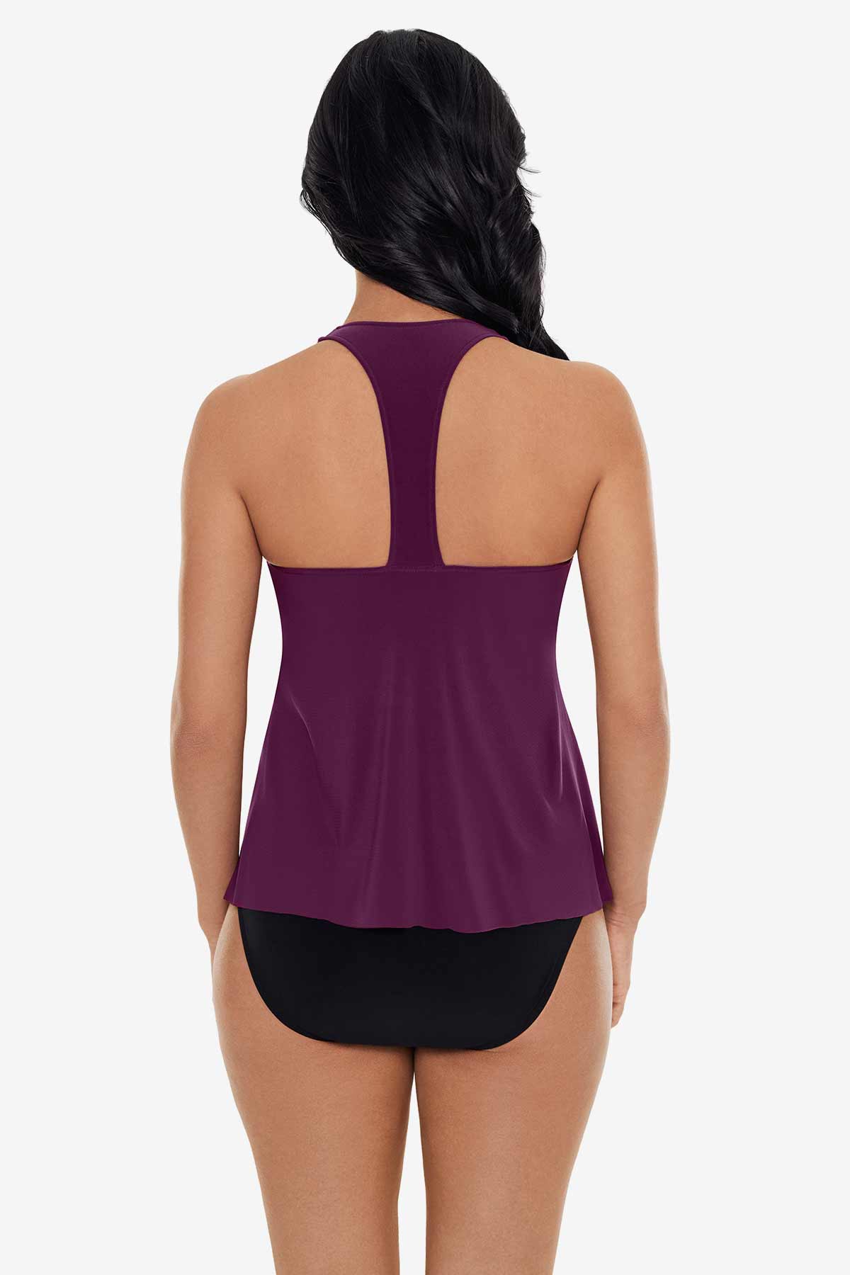 Taylor Tankini Top Merlot | Miraclesuit
