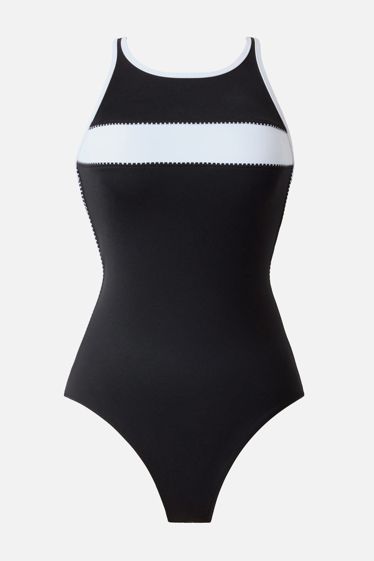 Beachcomber One Piece in Liquid Sculpt Black/White | Miraclesuit