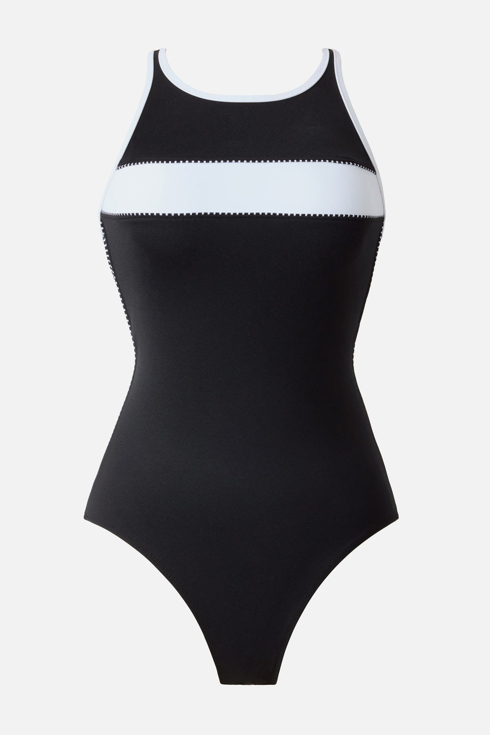 Beachcomber One Piece in Liquid Sculpt Black/White | Miraclesuit