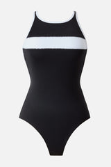 Beachcomber One Piece in Liquid Sculpt Black/White | Miraclesuit