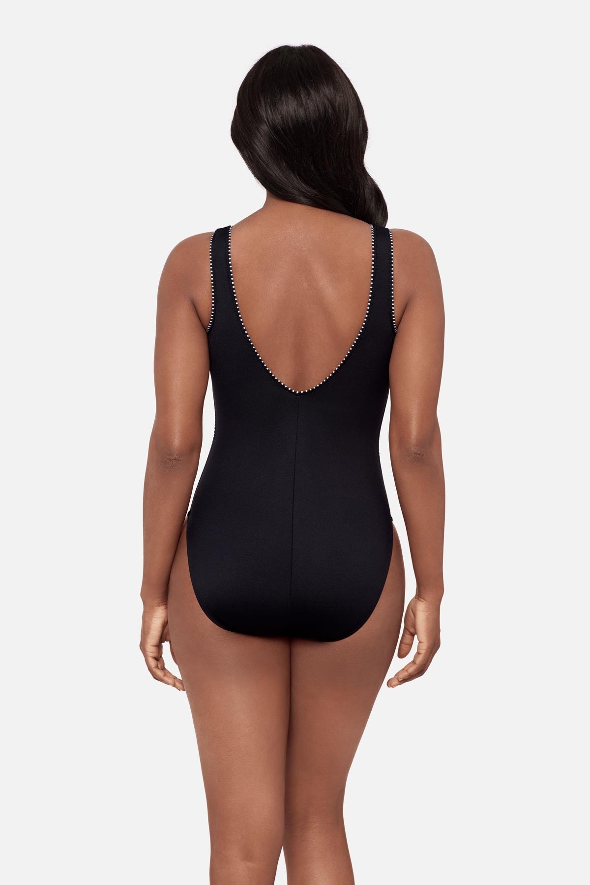 Reflex One Piece in Liquid Sculpt Black/White | Miraclesuit