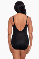 Sub Rosa Sanibel One Piece Swimsuit Black/White | Miraclesuit