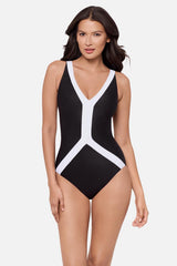 Deux One Piece in Spectra Black/White | Miraclesuit