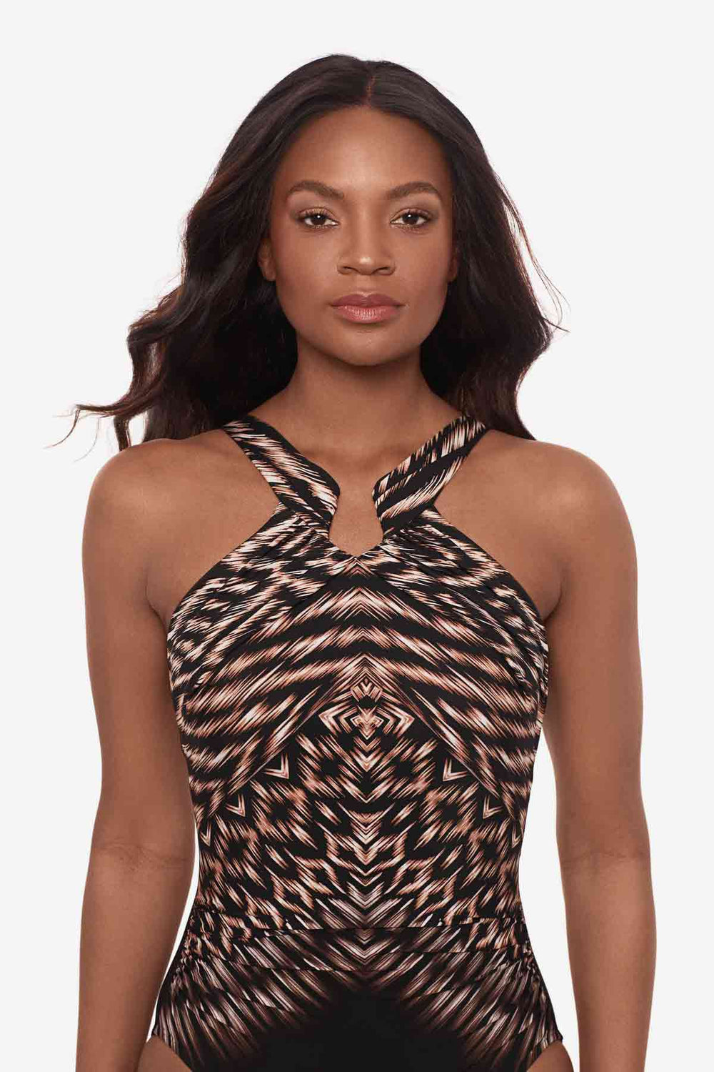 Topkapi Aphrodite One Piece Swimsuit Black/Multi | Miraclesuit