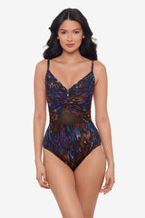 Tapiz Mariposa One Piece Swimsuit Black/Multi | Miraclesuit