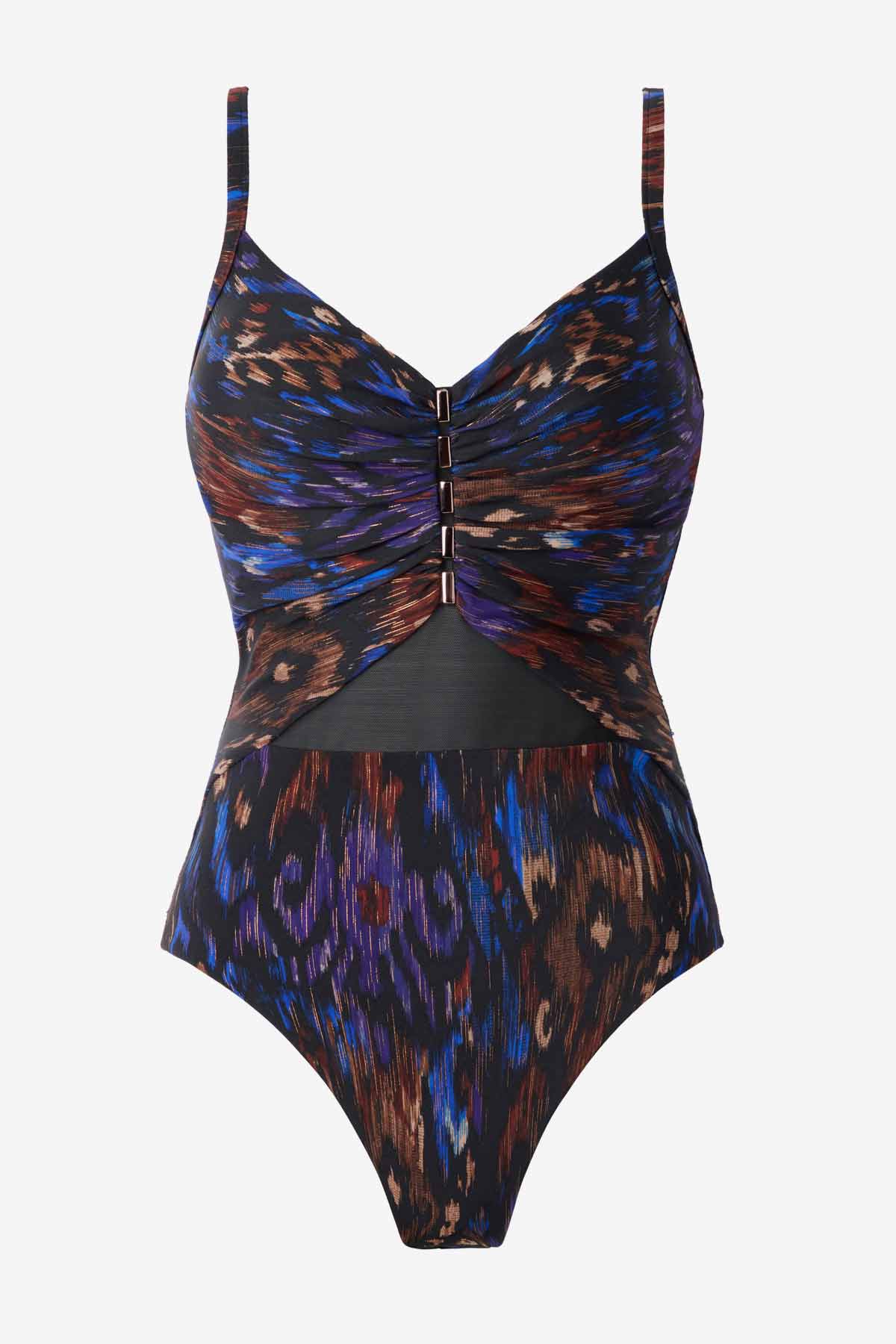 Tapiz Mariposa One Piece Swimsuit Black/Multi | Miraclesuit