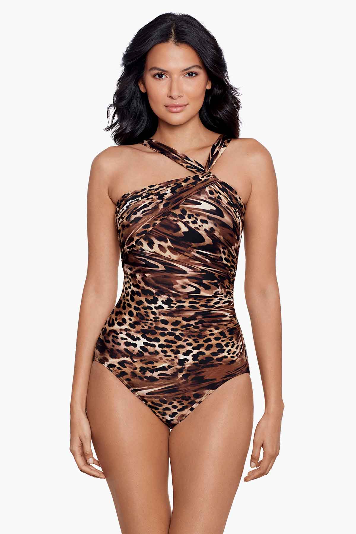 Ocicat Europa One Piece Swimsuit Black/Multi | Miraclesuit