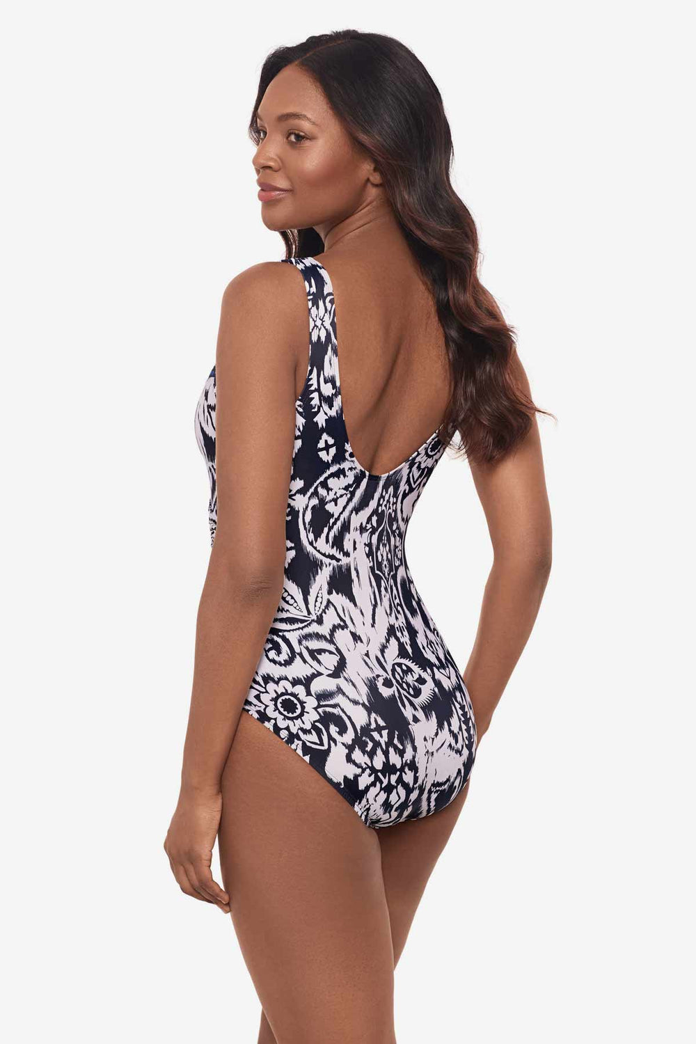 Talavera Escape One Piece Swimsuit Midnight/White | Miraclesuit