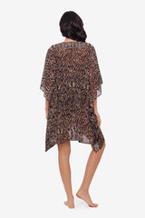 Topkapi Caftan Swim Cover Up Black/Multi | Miraclesuit