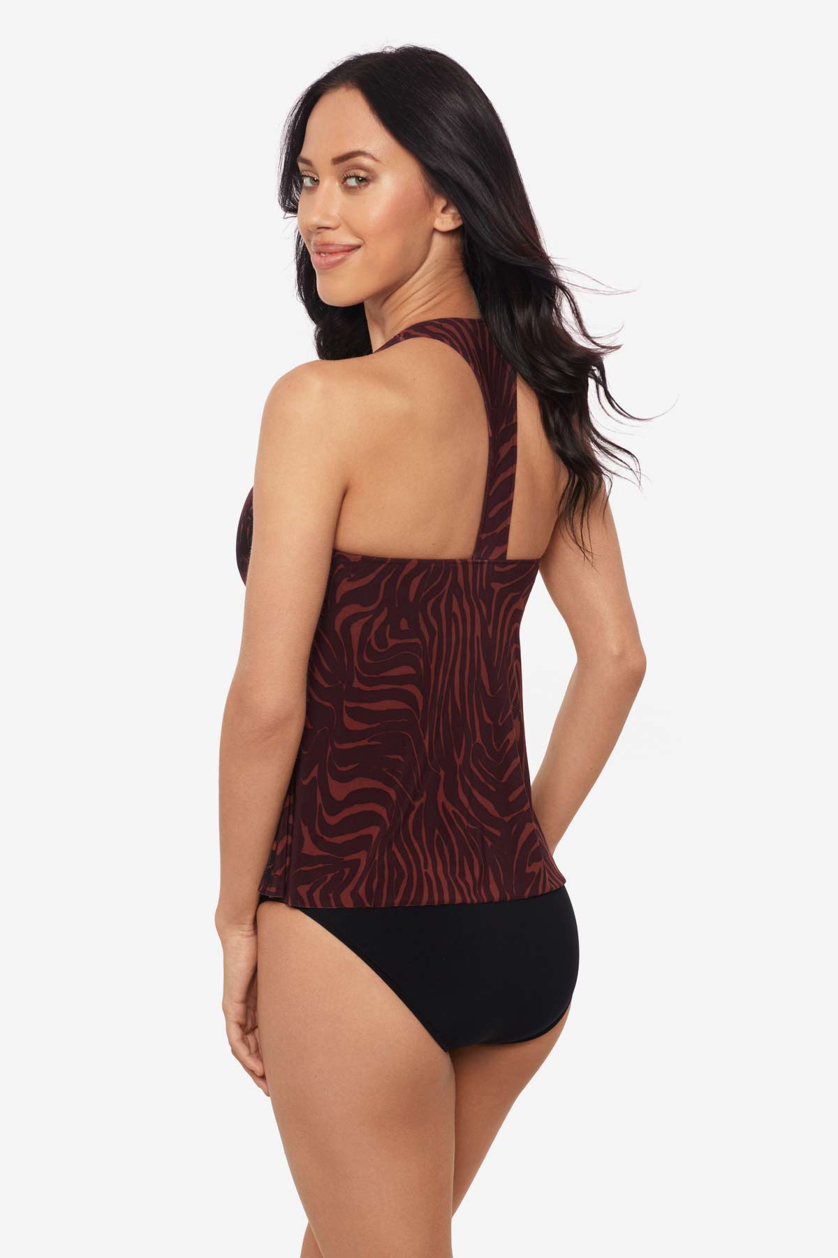 Magicsuit Zabra Taylor Tankini Top Brown/Multi | Miraclesuit