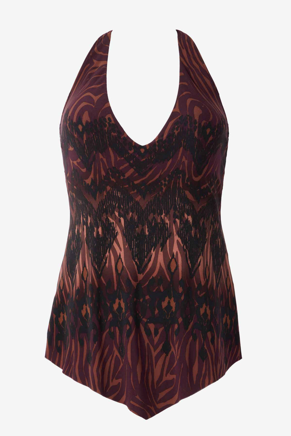 Magicsuit Zabra Taylor Tankini Top Brown/Multi | Miraclesuit
