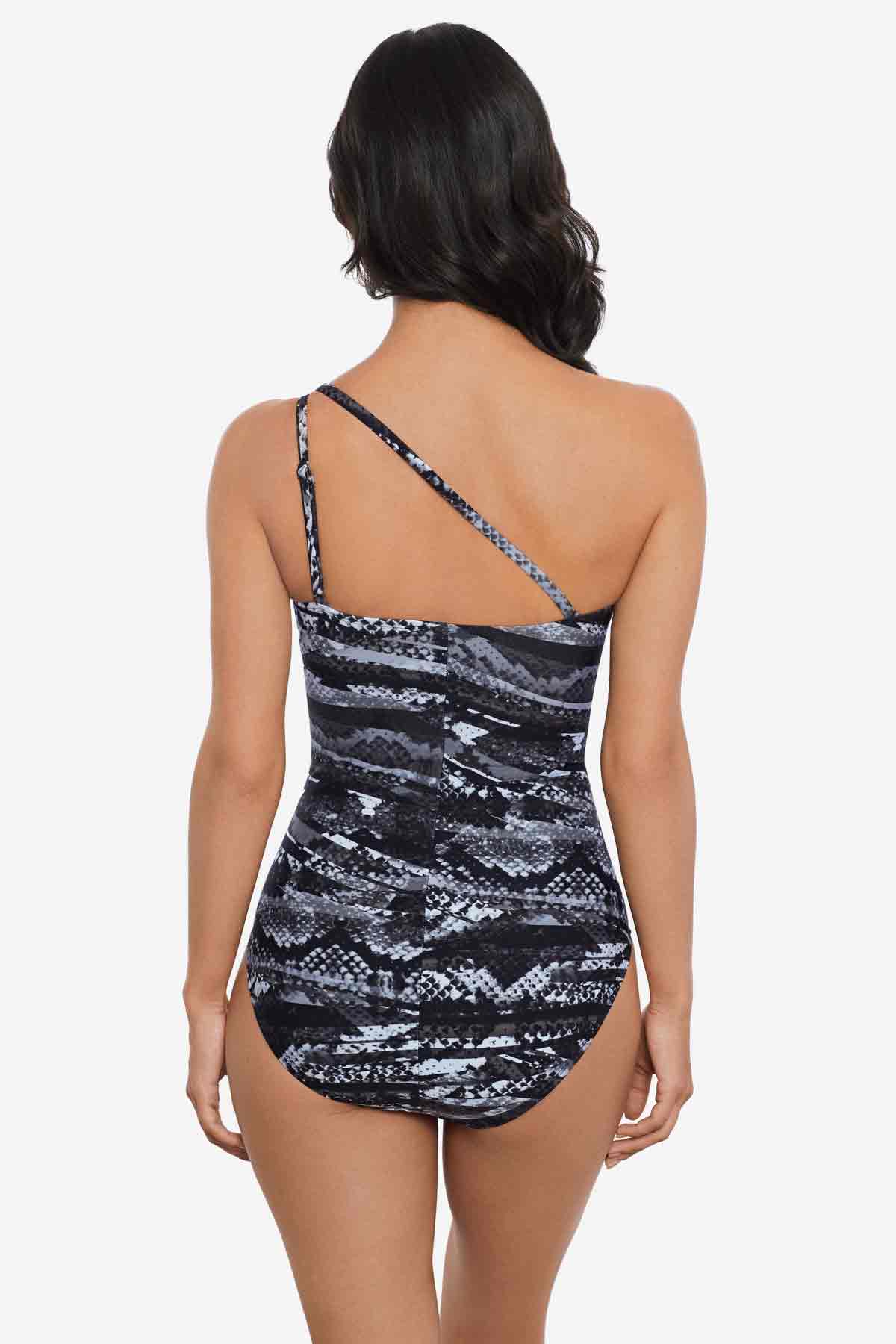 Magicsuit Za'Atar Charlize One Piece Swimsuit Black/Grey | Miraclesuit