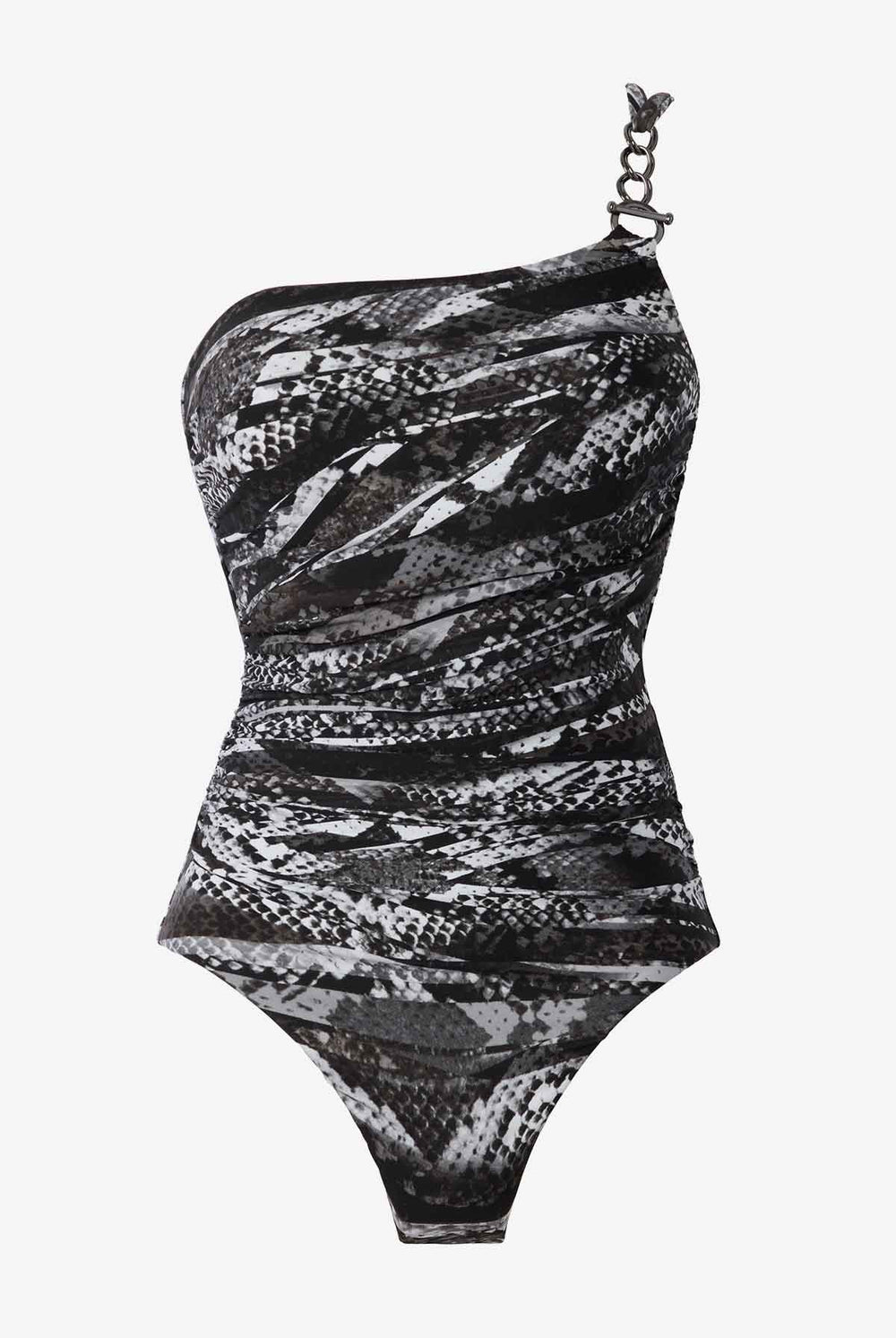 Magicsuit Za'Atar Charlize One Piece Swimsuit Black/Grey | Miraclesuit
