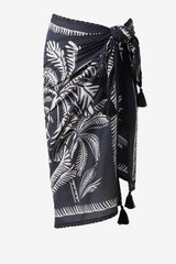 Magicsuit Hearts Of Palm Pareo Swimwear Cover Up Black/Multi | Miraclesuit