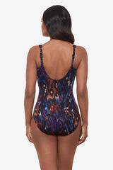 Tapiz Siren One Piece Swimsuit DD-Cup Black/Multi | Miraclesuit