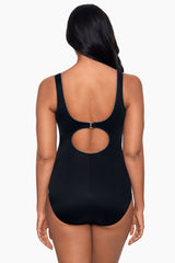 Colorblock Touche One Piece Swimsuit DD-Cups Black/White | Miraclesuit