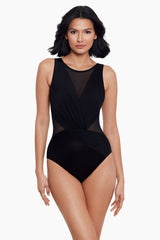 Illusionisis Palma One Piece Swimsuit DD-Cup Midnight | Miraclesuit