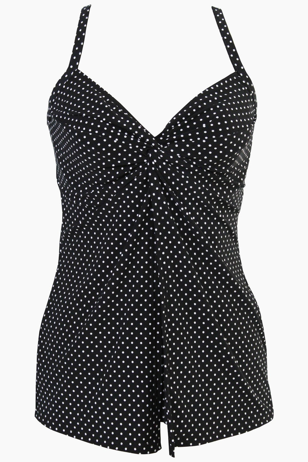 Pin Point Love Knot Tankini DD-Cup Black/White | Miraclesuit