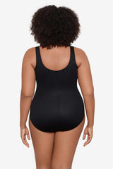 Plus Size Flor De Mare Oceanus One Piece Swimsuit Black/Multi | Miraclesuit