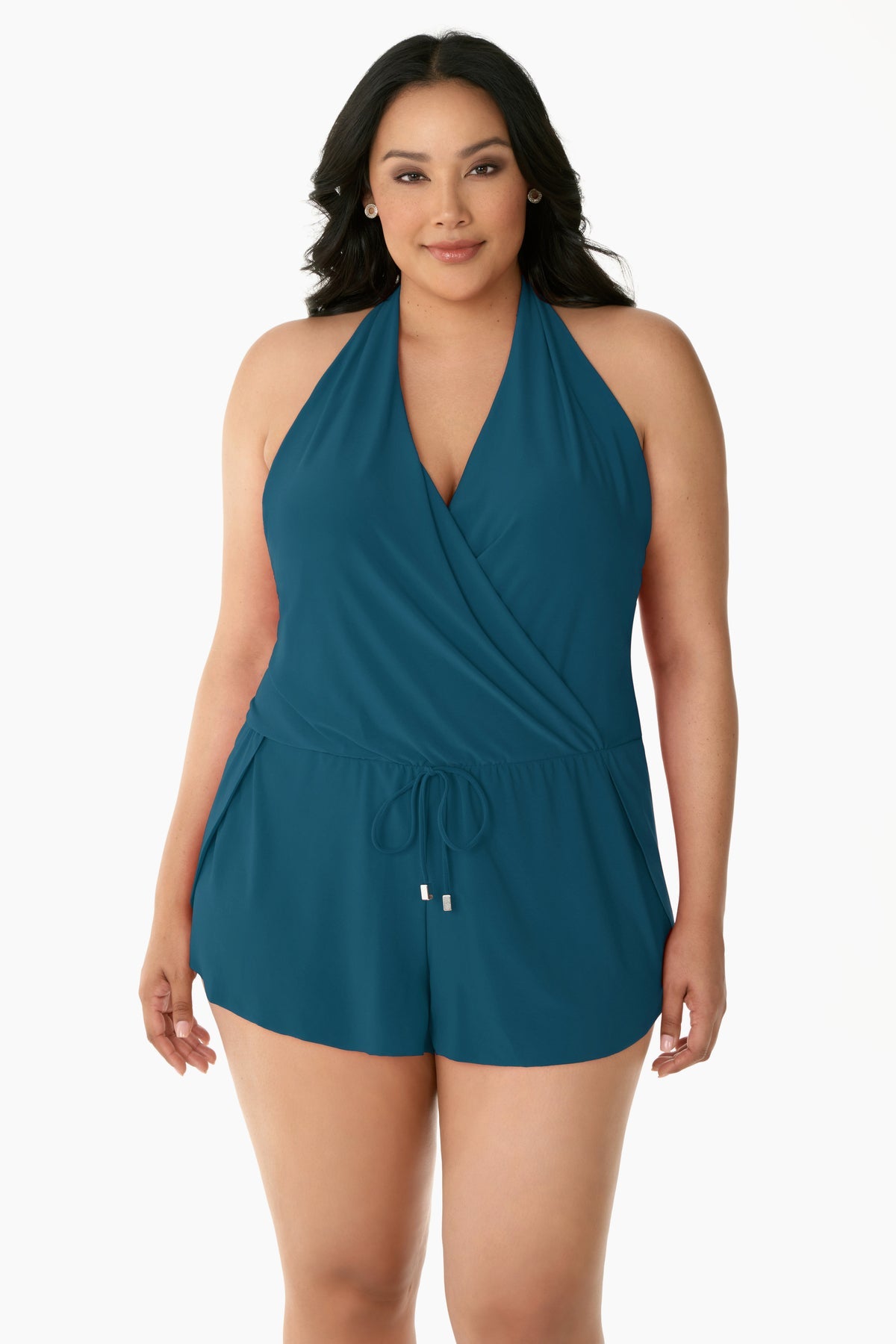 Plus Size Bianca Romper Merlot | Miraclesuit