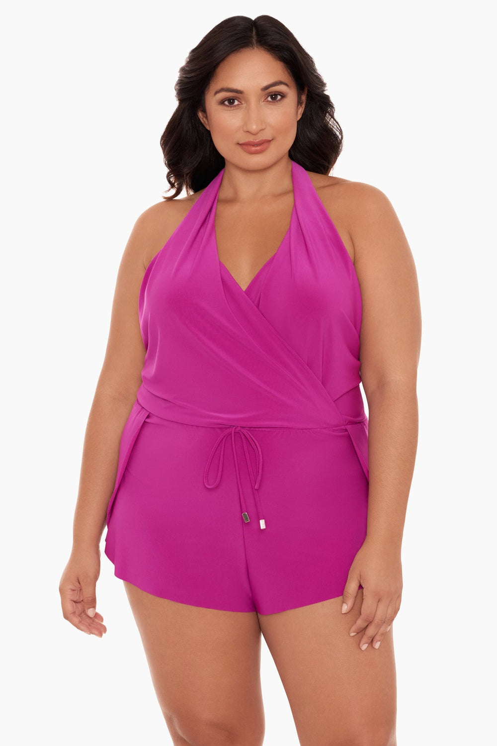 Plus Size Bianca Romper Merlot | Miraclesuit