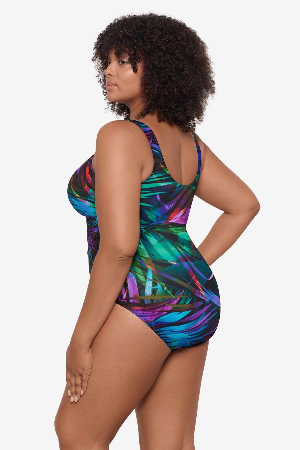 Plus Size Palma Paradiso Oceanus One Piece Swimsuit Multi | Miraclesuit