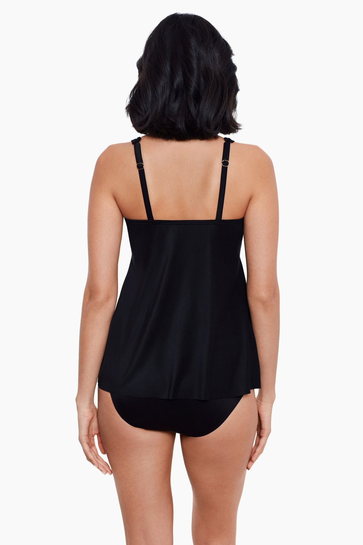 Surplice Underwire Tankini D-DDD Cups Midnight | Miraclesuit