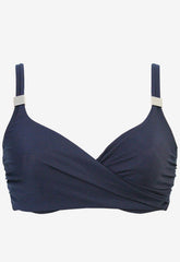 Underwire Surplice Bra Top Midnight | Miraclesuit