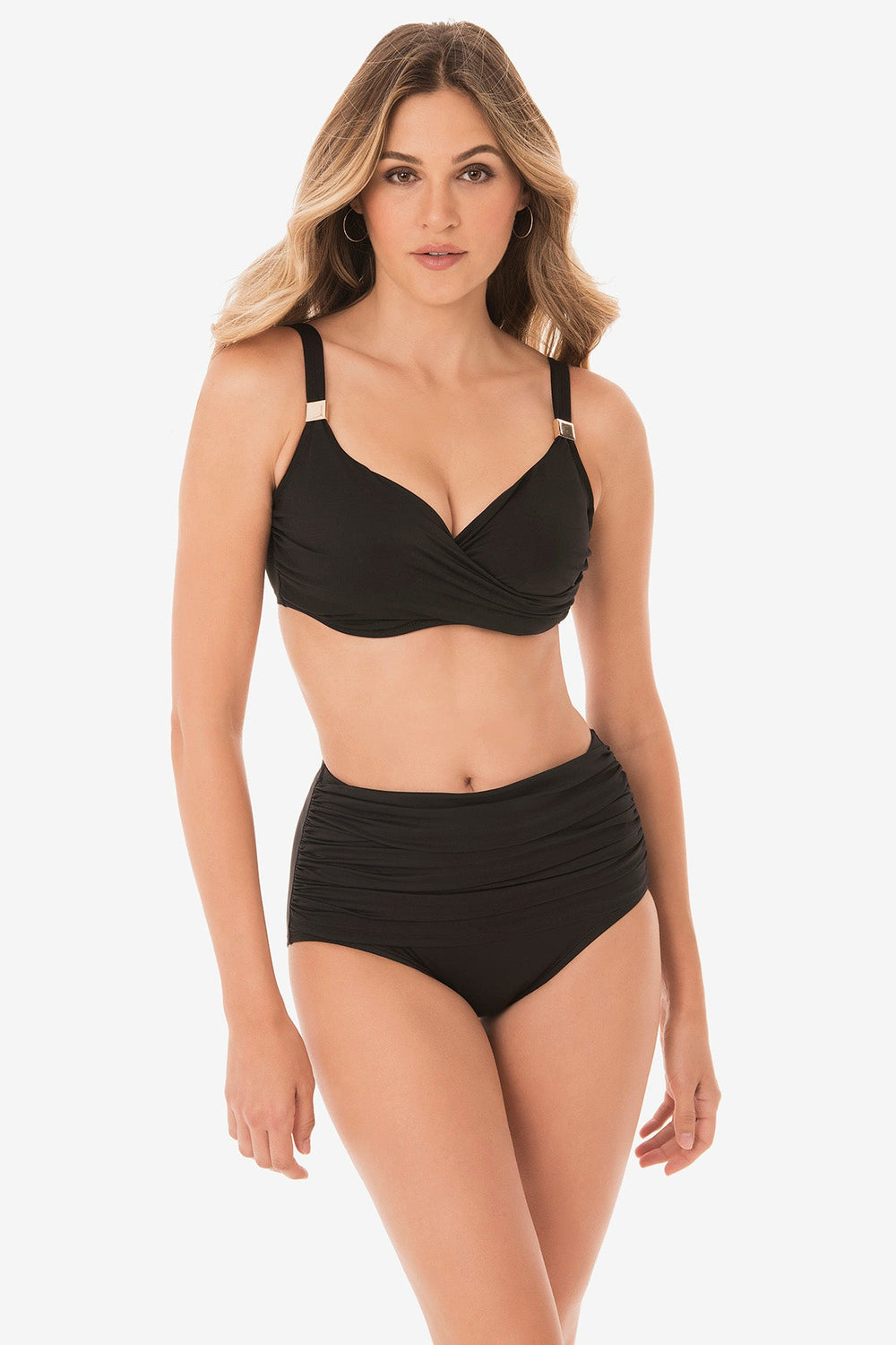 Underwire Surplice Bra Top Midnight | Miraclesuit