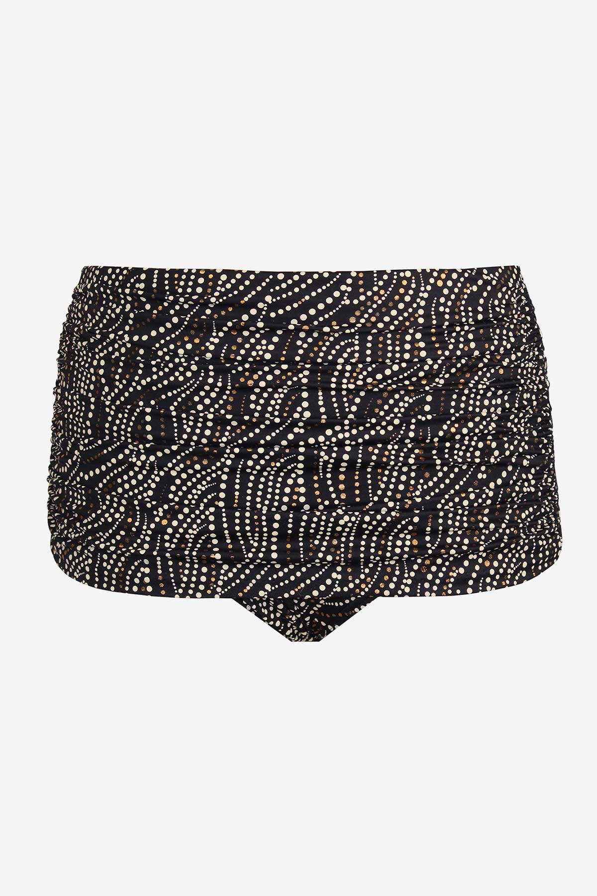 Tummy Control Swimsuit Two Piece - Bronze Age Norma Jean Retro Swim Bottom Bronze | Miraclesuit