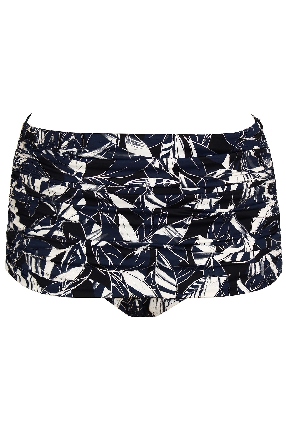 Shimmer Shadows Norma Jean Retro Swim Bottom Silver | Miraclesuit