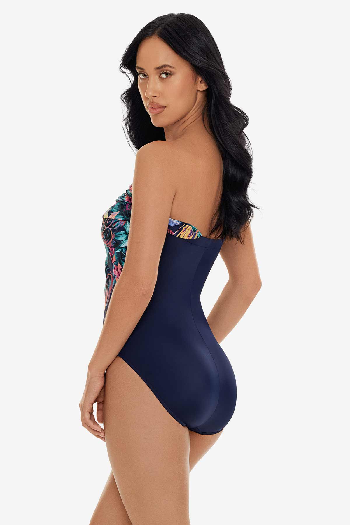 Goddess One Piece in Belize Navy/Multi | Miraclesuit