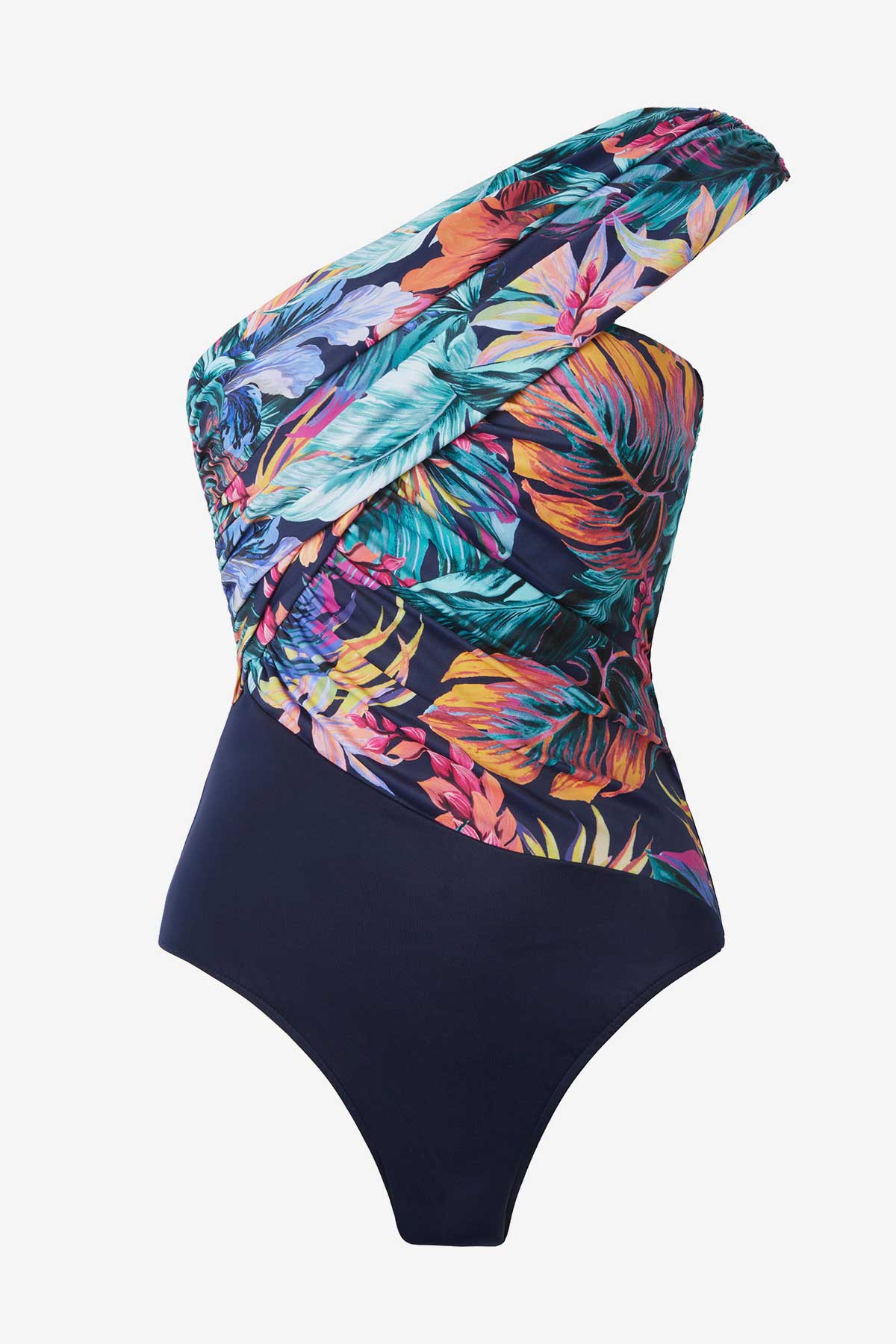 Goddess One Piece in Belize Navy/Multi | Miraclesuit