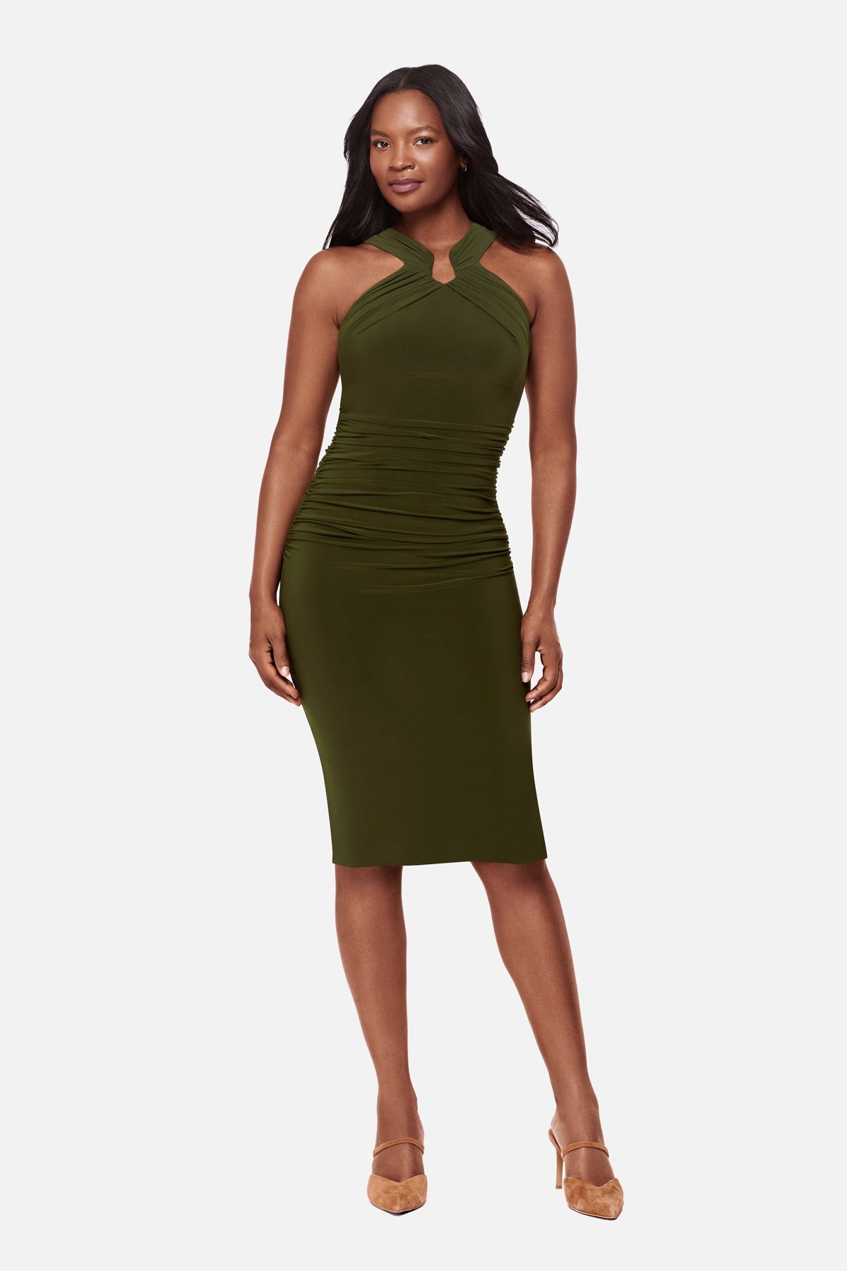 Body by Idol Shaping Dress in Nori Nori | Miraclesuit