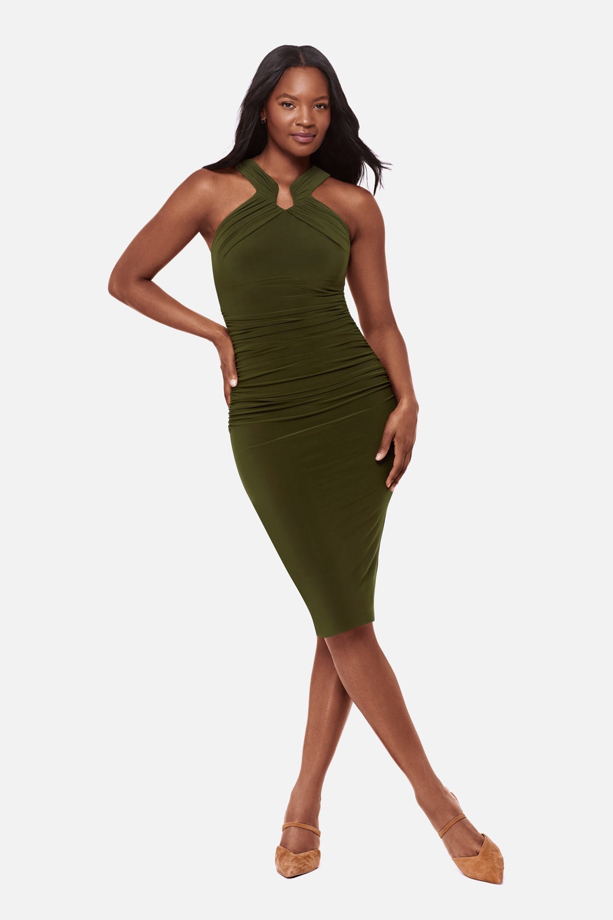 Body by Idol Shaping Dress in Nori Nori | Miraclesuit