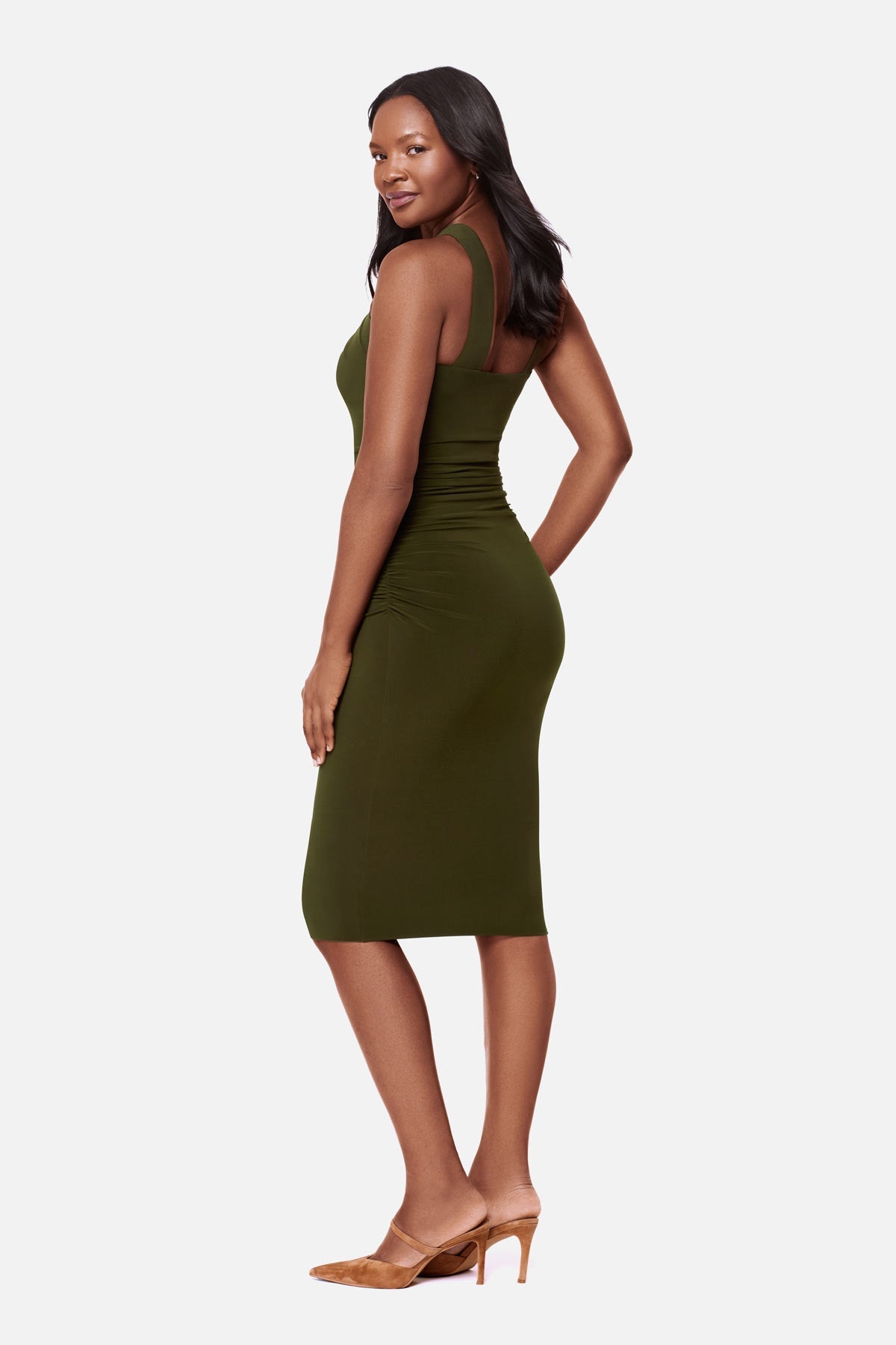 Body by Idol Shaping Dress in Nori Nori | Miraclesuit